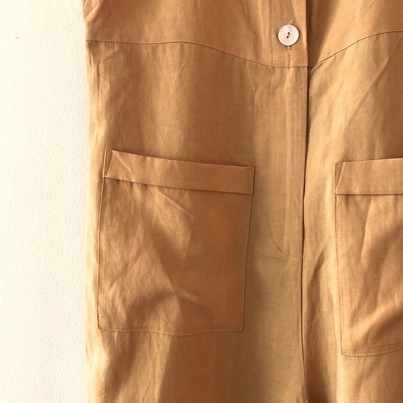 Sancia Alaro Wide-Leg Linen Jumpsuit Anthropologie - Picture 8 of 11